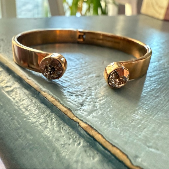 Kate Spade Rose gold Tone Hinged Bangle Bracelet - Picture 5 of 8